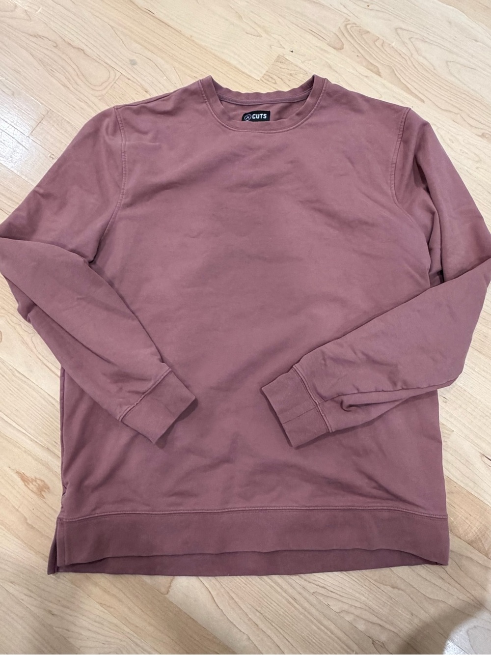 Cuts Clothing Men's Crewneck Sweatshirt in Mauve